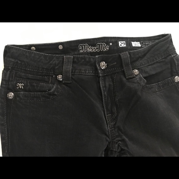 Miss Me designer jeans ~ Size 29, black - Picture 5 of 6